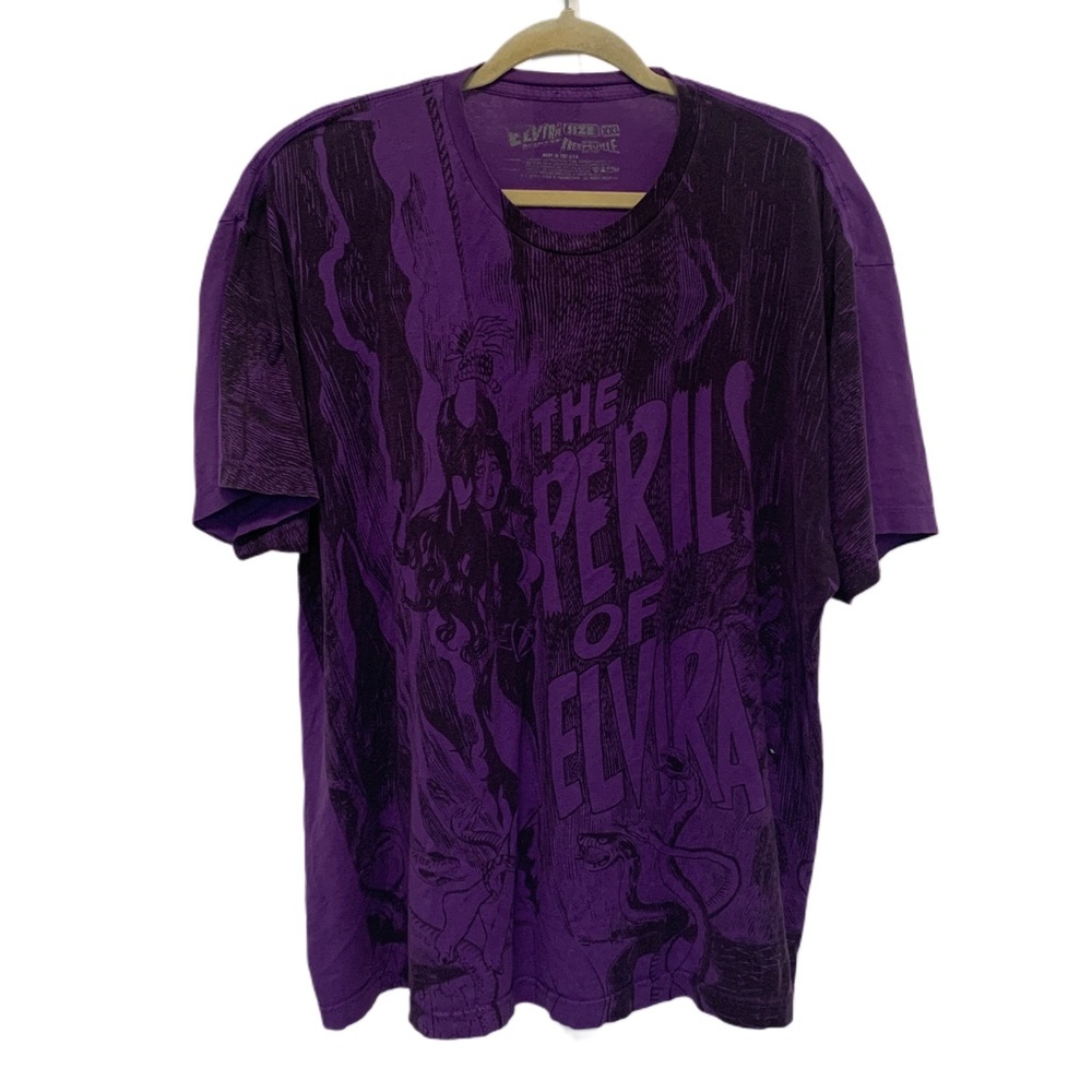 Kreepsville Elvira Purple Shirt Sleeve Tee Shirt